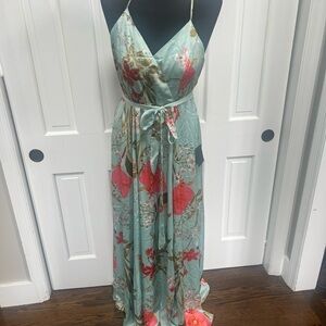 Lulu's Floral Maxi Dress